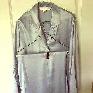 2-piece Victoria’s Secret silky pjs- baby blue